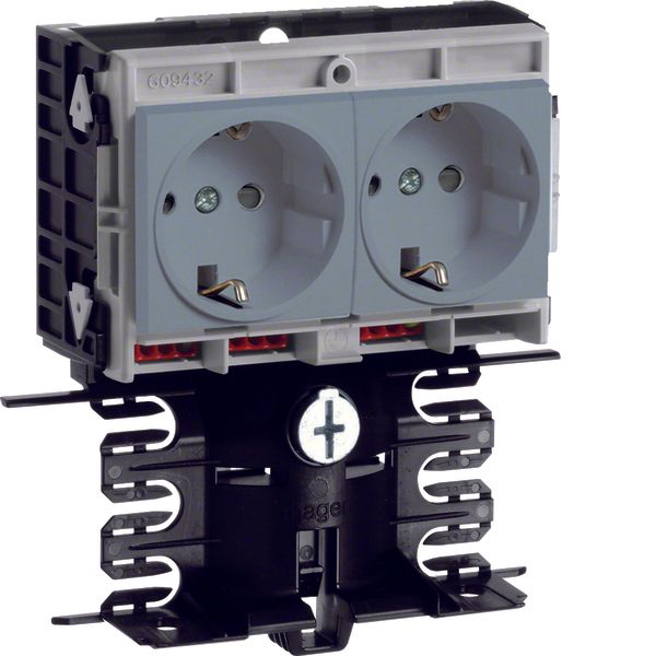 acc.box without cover SL20080, 2xSTD, al image 1