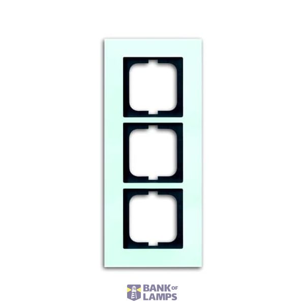 carat®, Frames, Cover frame 3gang, glass white image 1