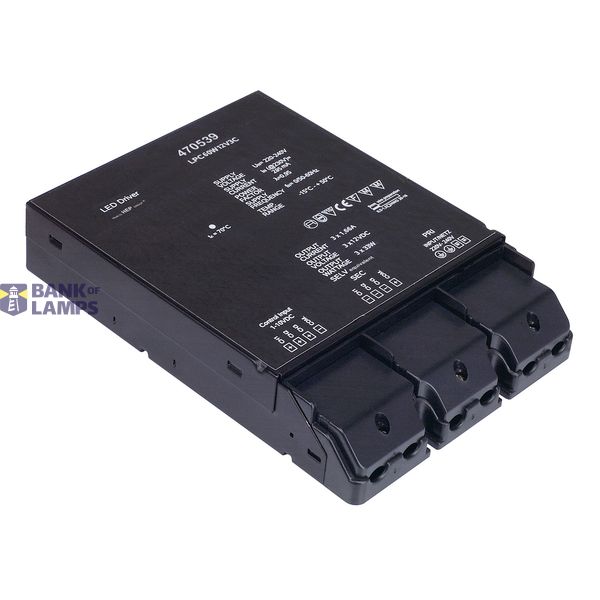 LED power supply, 60W, 12V, three time dimmable via 1-10V image 1