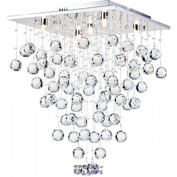 Modern Swirl Ceiling Lamp Nickel image 1