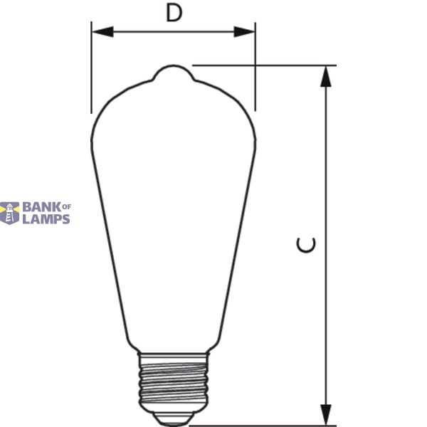 CLA LEDBulb D 7.2-60W ST64 E27 827 CL image 3