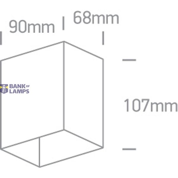 ANTHRACITE WALL 3W WW IP54 DARK LIGHT 100-240V image 5