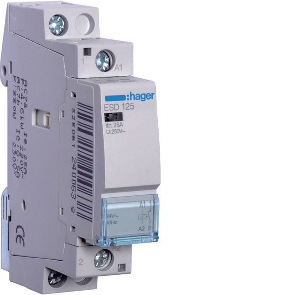 Contactor 25A, 1NO, 24V image 1