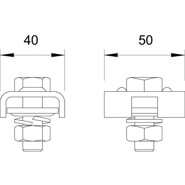 1818 Connection terminal  50x40x16 image 2