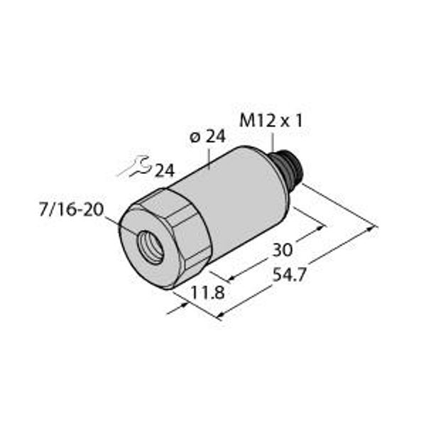 Pressure Transmitter IO-Link with Two Switching Outputs   PT25R-2045-IOL-H1141 image 1