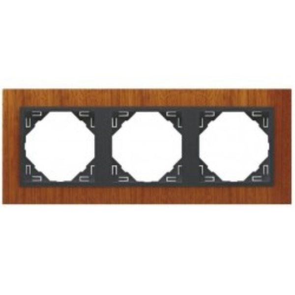 TRIPLE FRAME MAHOGANY/GRAY image 1