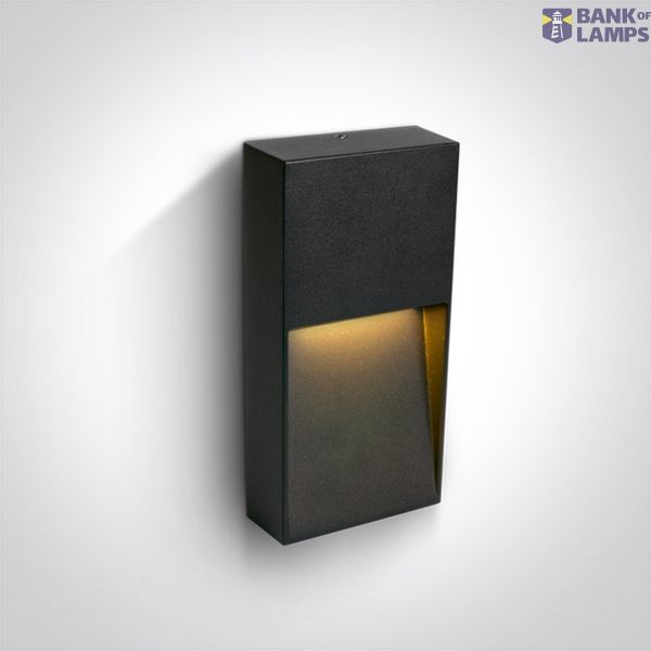 67359C/AN/V ANTHRACI WALL LIGHT 3W CCTV IP65 DARK LIGHT 230V image 1