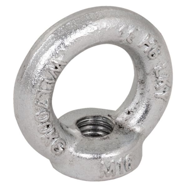 Ring nut M16 St/tZn image 1