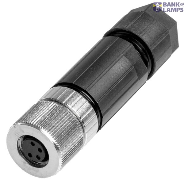 Round plug (field customisable), M8, A, PUSH IN, Number of poles: 4, I image 1