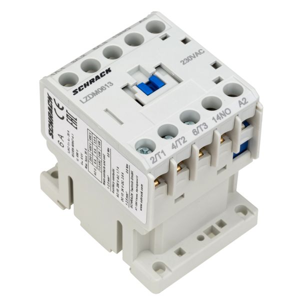 Contactor 3-pole, CUBICO Mini, 2,2kW, 6A, 1NO, 230VAC image 7