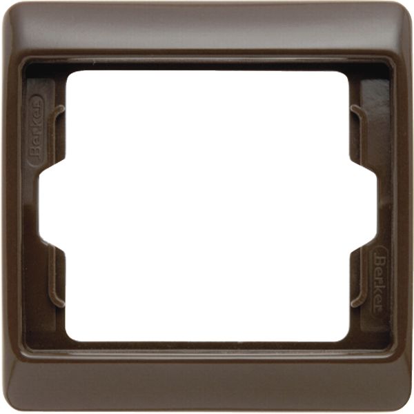 Frame 1gang Arsys brown, glossy image 1