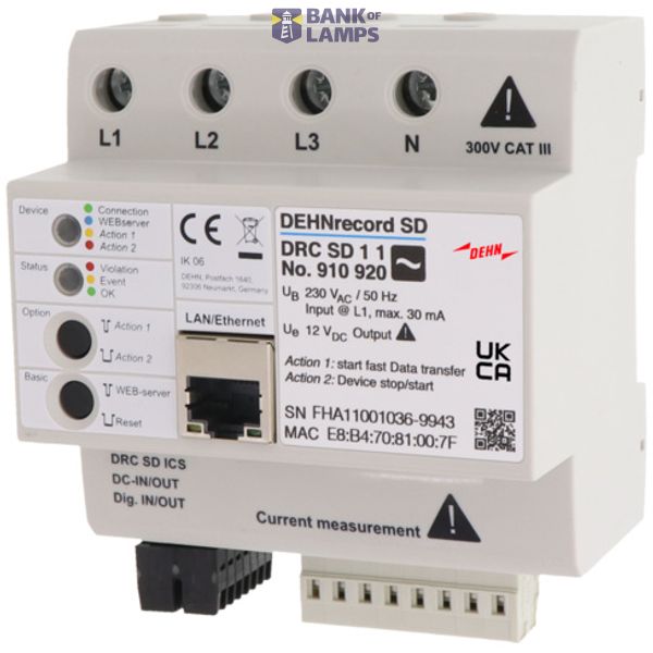 DEHNrecord SD multifunctional measuring and analysis device voltage su image 1