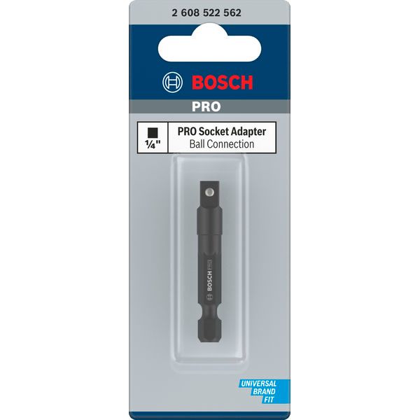 PRO Socket Adapter with Ball Connection, 1/4", 50 mm image 1