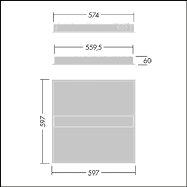 IQ BEAM 4300-840 MPT-F HF Q600 - Recessed LED luminaire image 3