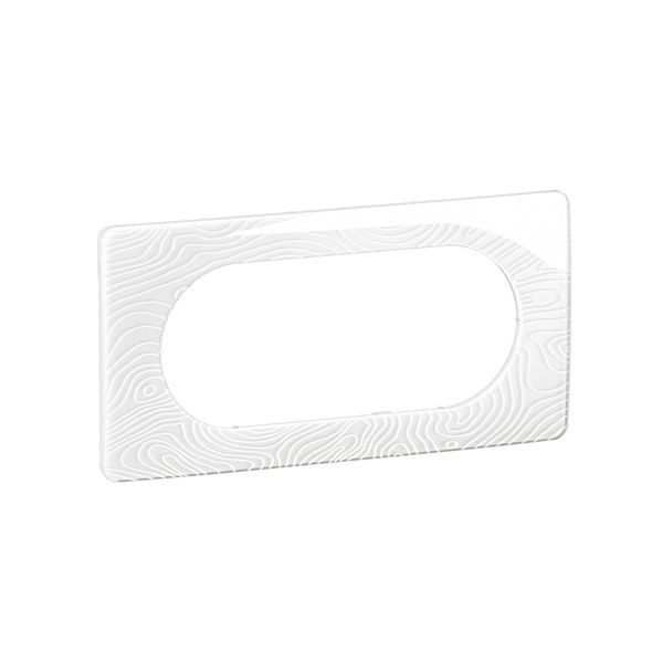 PLATE 2G LARGE RELIEFED WHITE image 1
