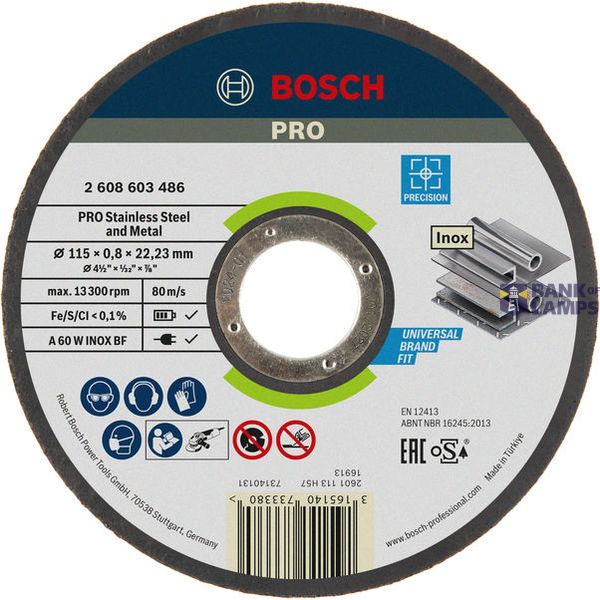 Best for Inox - Rapido straight cutting disc A 60 W INOX BF, 115 mm, 0,8 mm image 2