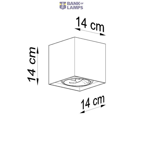 Spot VALDE 140 concrete GU10 1x40W IP20 image 3