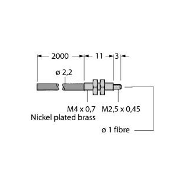 Plastic Fiber Single Conductor — Jacketed Optical Cable Made of Plastic Fiber   PIT46UHF image 1