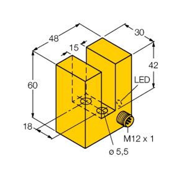 Inductive Sensor Slot-type   SI15-K30-AP6X-H1141 image 1