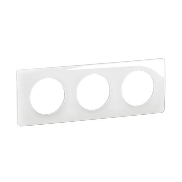 Céliane White Enameled Trim Plate - 3 Posts image 1
