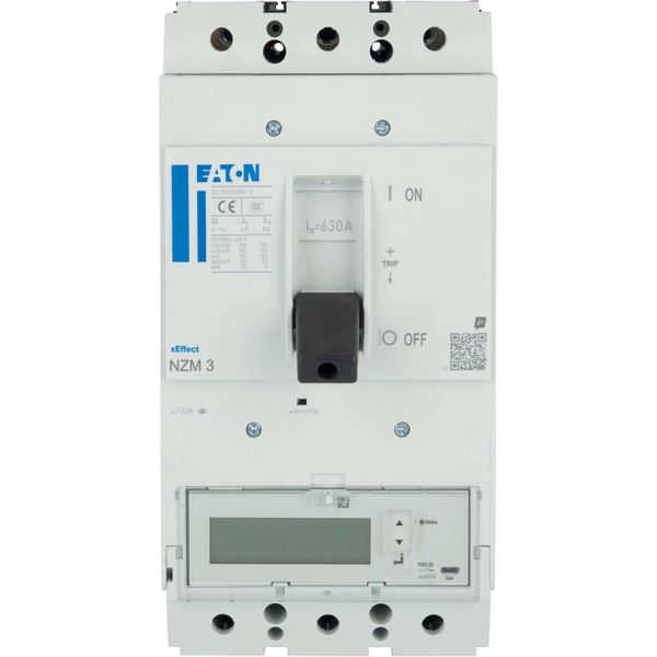 NZMH3-PX630 NZM3 PXR25 circuit breaker - integrated energy measurement class 1, 630A, 3p, Screw terminal image 21