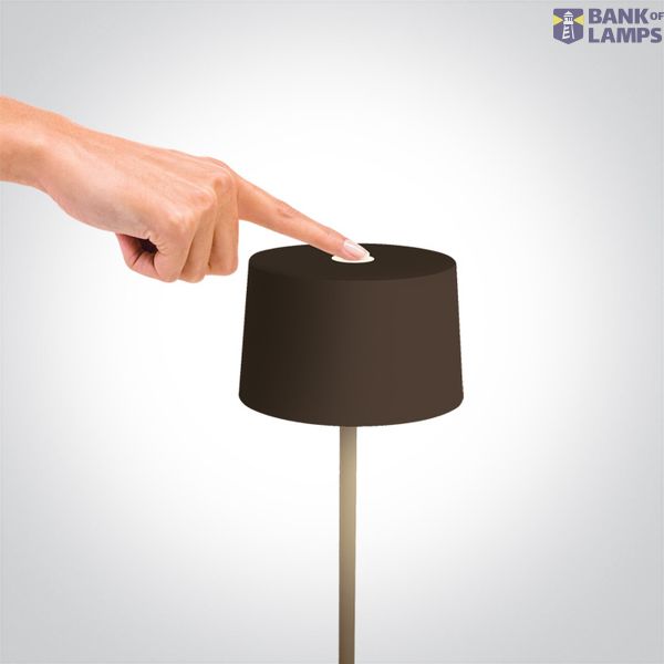 BROWN 3,3W WW TABLE LAMP RECHARGEABLE USB IP65 DIMMABLE image 2
