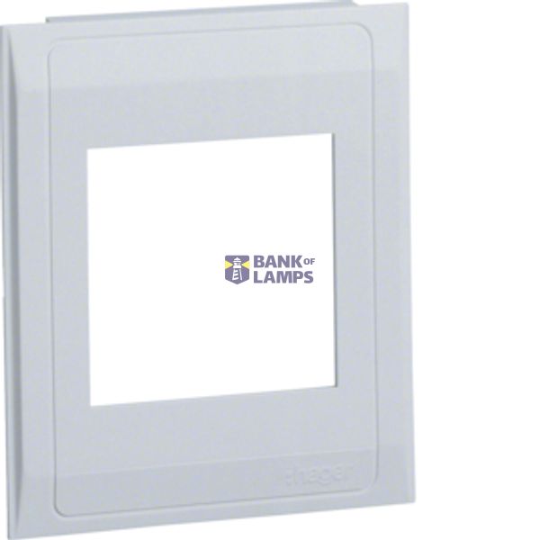 M 6372 White 9010 Pre-cut lid 1gang image 1