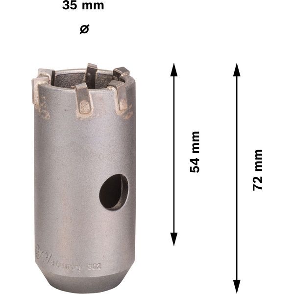 SDS-plus-9 core cutter 35 mm 35 x 50 x 72 mm, 6 image 2