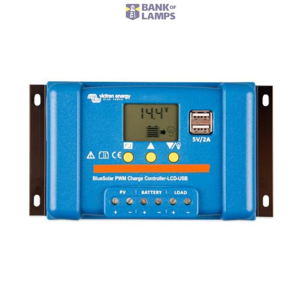 Victron Energy Solar charge controller BlueSolar PWM-LCD&USB 12/24V-30A image 1