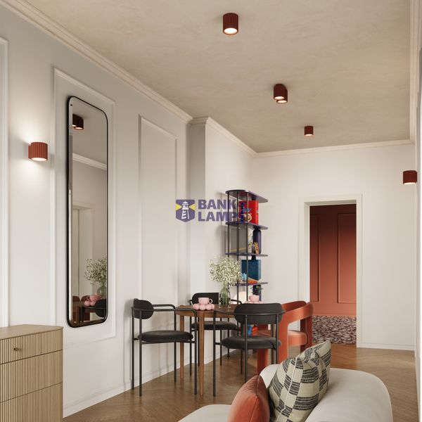 Wall lamp AURA red ochra G9 image 9
