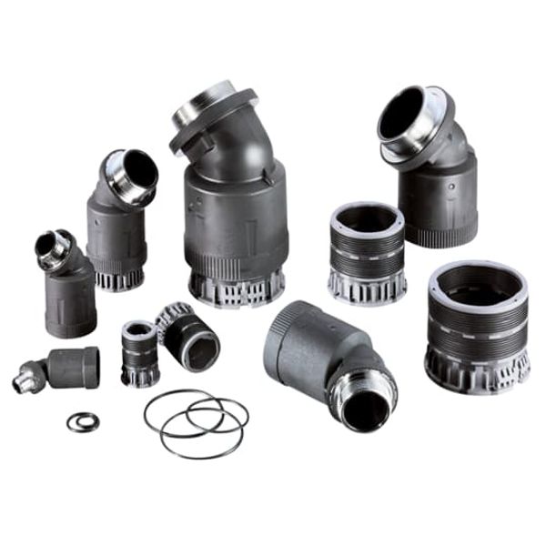 NKAH-M207-10 FTNG 45D M20 NW17 PA6/BR IP69 BLK image 1