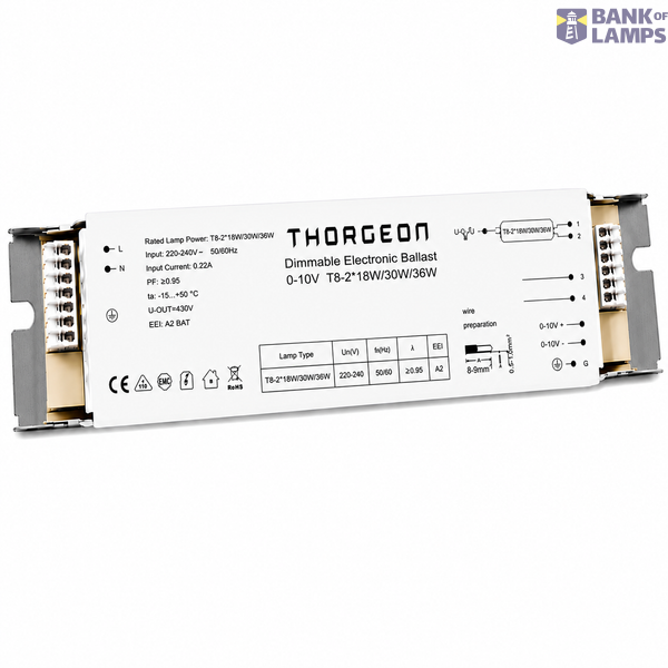 Dimmable Electronic Ballast 0-10V T8-2*18W/30W/36W image 1