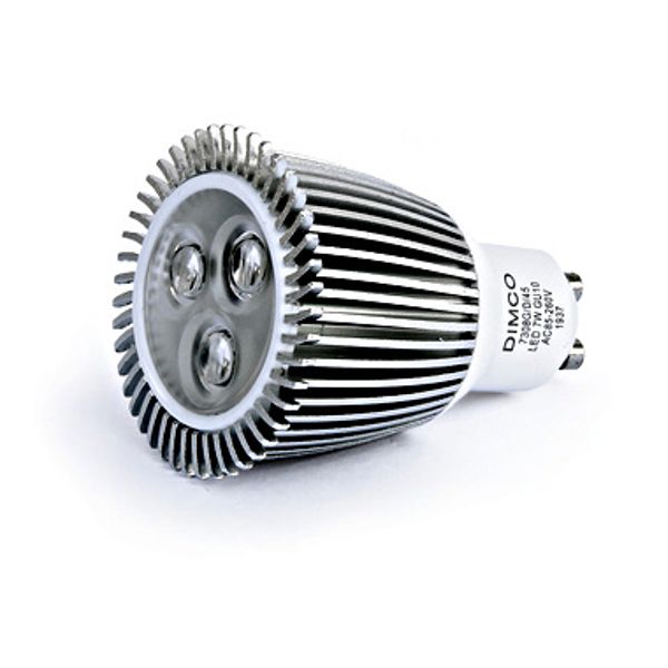 LED bulb 7W GU10 PAR16 330lm 6000K CRI80 230V 45ø image 1
