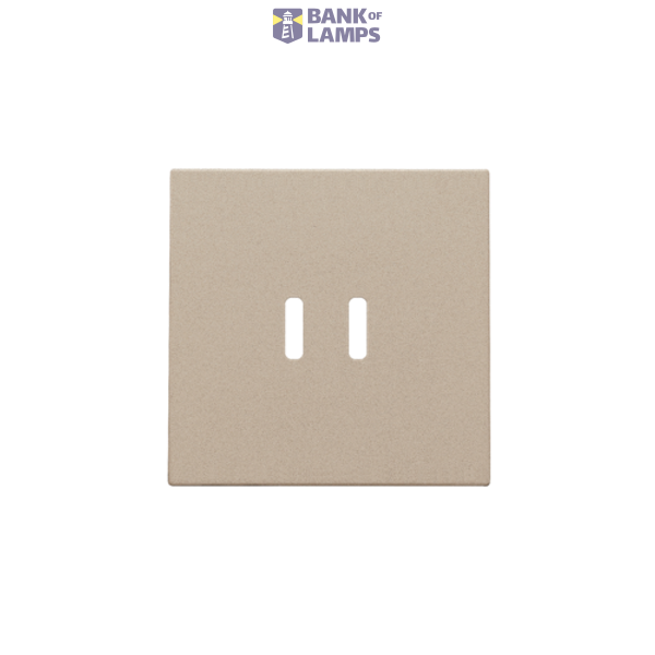 Finishing set for dual smart USB-C charger, champagne coated image 4