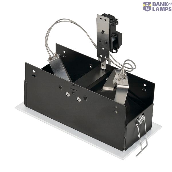 INDI REC 2S Downlight, MR16, pivotable rechtang. matt white image 2