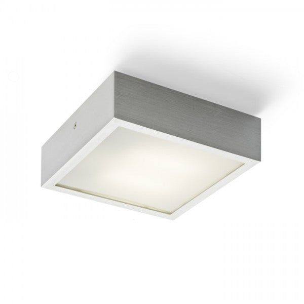 STRUCTURAL LED 20x20 surface mounted brushed aluminum 230V LED 12W 3000K image 1