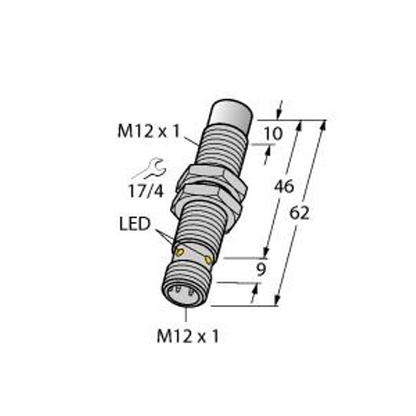 Inductive Sensor For the food industry   NI10U-EM12EWD-VP6X-H1141 image 1