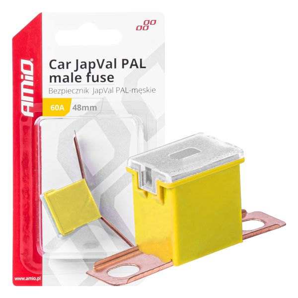 Car JapVal PAL male fuses 48mm 60A AMIO-03421 image 1