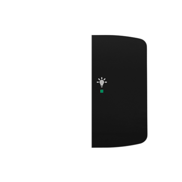 Rocker, 2gang right, with “Light” icon image 1