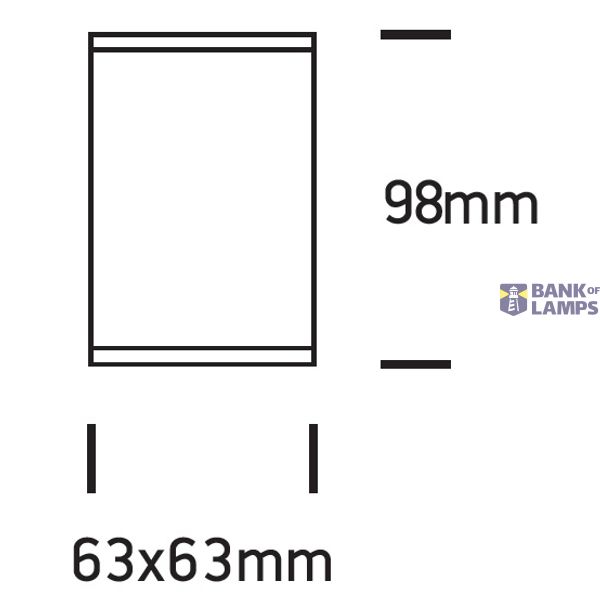 GREY SQUARE CEIL GU10 10W IP54 image 2