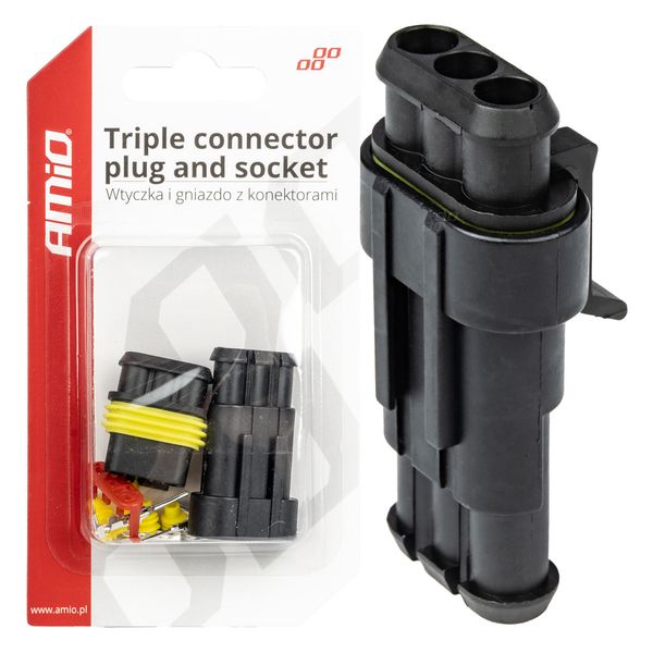 Connector plug and socket set AMIO-03519 image 1
