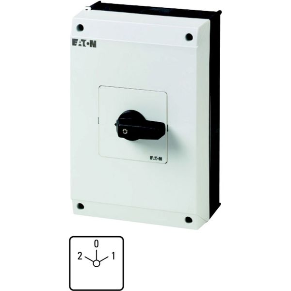 T5B-3-7/I4 Multi-speed switches, T5B, 63 A, surface mounting, 3 contact unit(s), Contacts: 6, 60 °, maintained, With 0 (Off) position, 2-0-1, Design number 7 image 6