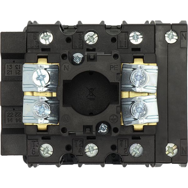 P3-100/EA/SVB-SW/N/HI11 Main switch, P3, 100 A, flush mounting, 3 pole + N, 1 N/O, 1 N/C, STOP function, With black rotary handle and locking ring, Lockable in the 0 (Off) po image 14