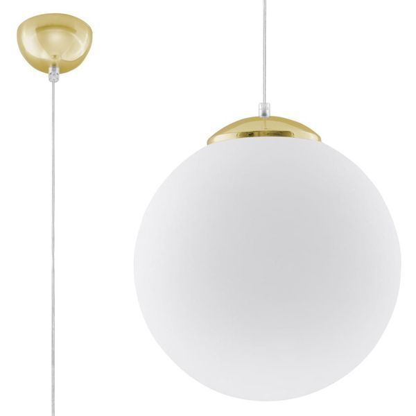 HANGING LAMP UGO 30 GOLD E27 1X60W IP20 image 1