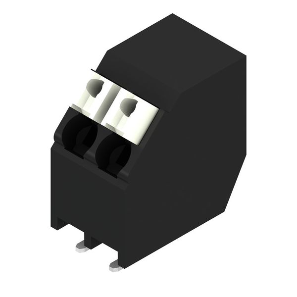 Printed circuit board terminals, 3.50 mm, Number of poles: 2, 135°, black, PUSH IN with actuator, Clamping range, max. : 1.5 mm², Tape image 2