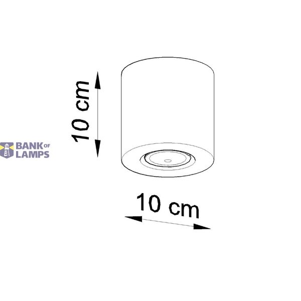 SPOT ORBIS BETON GU10 1X40W IP20 image 6