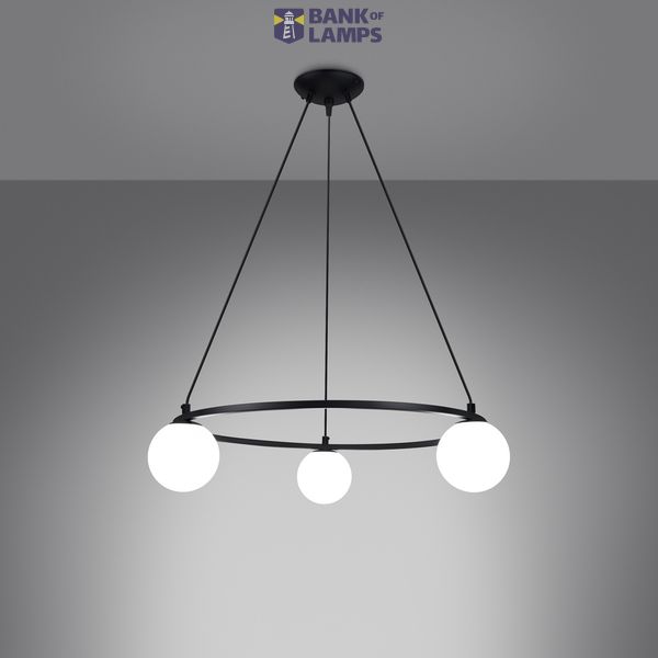YOLI CHANDELIER 3 BLACK G9 3X8W IP20 image 2