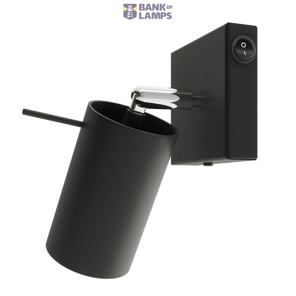RING BLACK WALL LAMP WITH SWITCH GU10 1X40W IP20 image 7