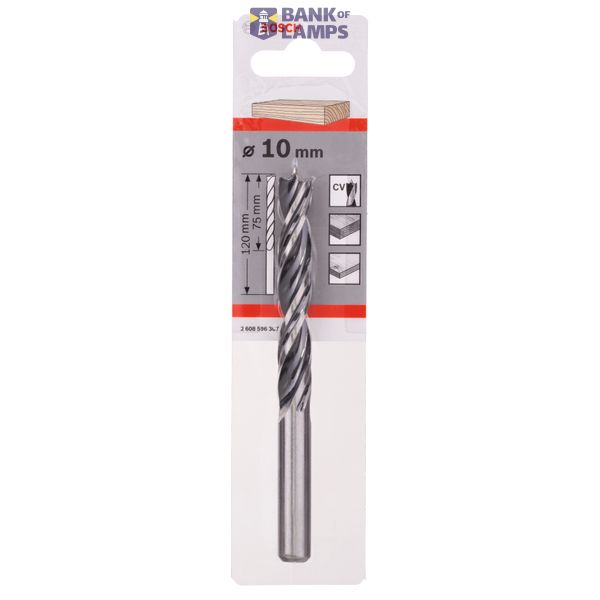 Standard brad point drill bits 10 x 80 x 120 mm, d 10 mm image 2