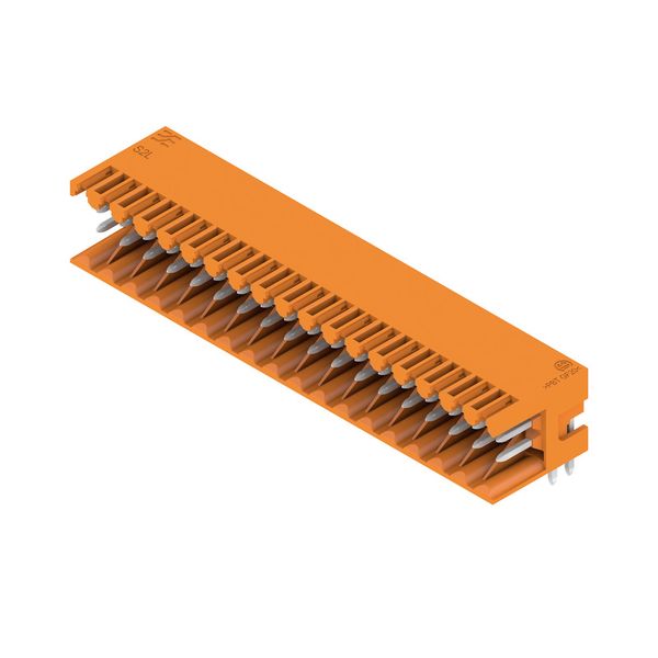 PCB plug-in connector, male header, open side, THT solder connection, 3.50 mm, Number of poles: 36, 90°, Solder pin length (l): 3.5 mm, tinned, orange, Box image 4